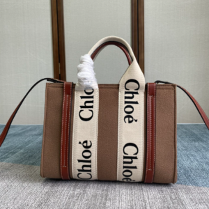 Chloe Woody Small Tote Bag - Brown 26890