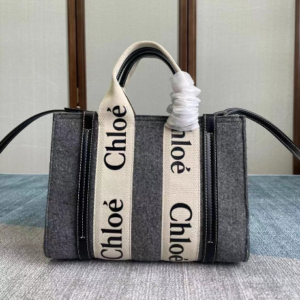 Chloe Woody Small Tote Bag - Gray 80921