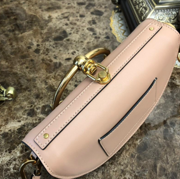 Chloe Large Ring Design Nile Handbag - Cream 72983 - Image 4