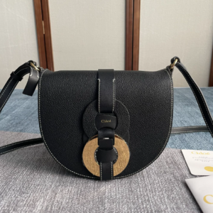 Chloe Darryl Extreme Dark Saddle Bag - Black 29501