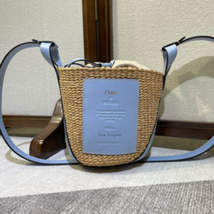 Chloe Concave Shape Basket Bag - Blue 34667