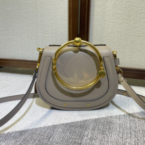 Chloe Small Nile Bracelet Minaudiere Handbag - Gray 58918