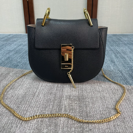 Chloe Mini Drew Piggy Bag - Black 31907