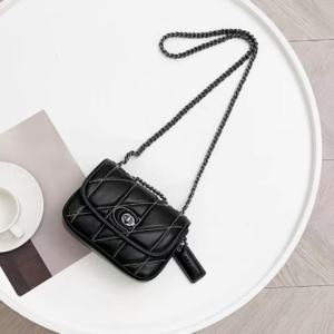 Coach Pillow Madison First-layer Armpit Crossbody Women's Bag - Black 56786