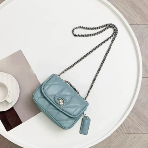 Coach Pillow Madison First-layer Armpit Crossbody Women's Bag - Blue 37337