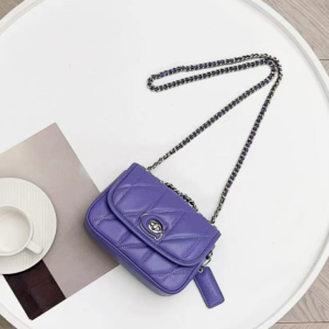 Coach Pillow Madison First-layer Armpit Crossbody Women's Bag - Purple 59134