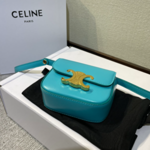 Celine 2022 New Mini Headphone Bag - Sea Green 27893