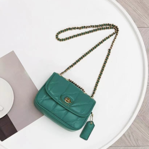 Coach Pillow Madison First-layer Armpit Crossbody Women's Bag - Green 52661