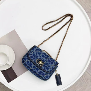 Coach Quilted Pillow Madison Small Shoulder Bag - Blue 23461