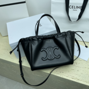 Celine Cabas Triomphe Mini Shopping Bag - Black 30735