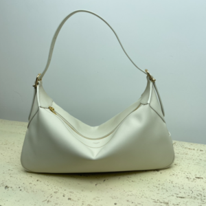 Celine Romy Medium Soft Cow Leather Handbag - White 19305