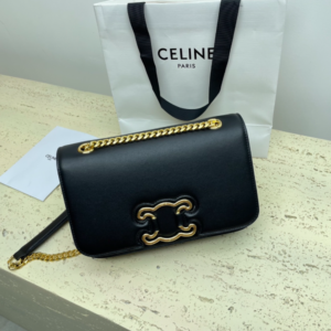 Celine Arc De Triomphe Chain Bag - Black 98345