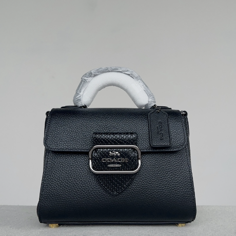 Coach Morgan Top handle Modern Retro Handbag - Black 63200