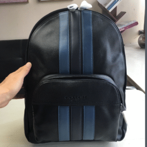 Coach’s 19th New Large-sized Backpack - Black/Blue 15196