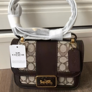 Coach Alie Series Small Handbag - Chocolate Brown 98541