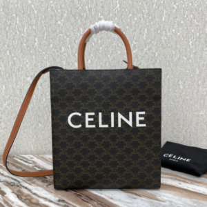 Celine Cabas Triomphe Small Vertical Handbag - Brown 31638