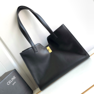 Celine16 Cabas16 Smooth Cow Leather Handbag - Black 47295