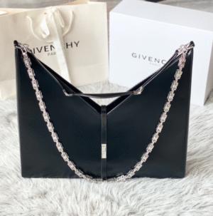 Givenchy V-shaped Cut Out Large Handbag - Black 69880