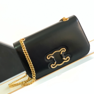 Celine Medium Triomphe Frame Shoulder Bag - Black 62874