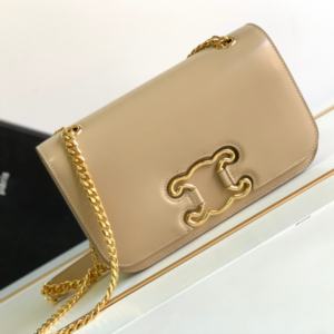 Celine Medium Triomphe Frame Shoulder Bag - Cream 77184