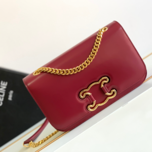 Celine Medium Triomphe Frame Shoulder Bag - Red 97297