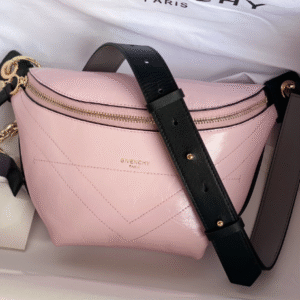 Givenchy Waxed Leather Waist Bag - Pink 80087
