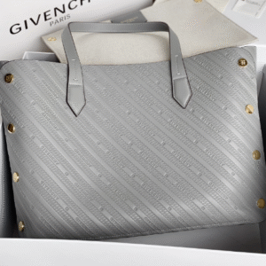Givenchy Bond Embossed Calf Tote Bag - Gray 73330
