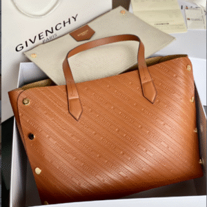 Givenchy Bond Embossed Calf Tote Bag - Brown 62598