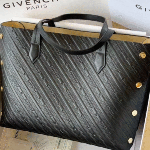Givenchy Bond Embossed Calf Tote Bag - Black 45337