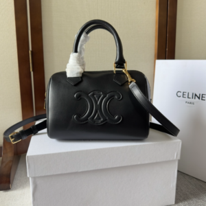Celine Arc De Triomphe Small Boston Pillow Bag - Black 30977