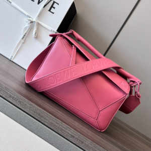 Celine Loewe Satin Cow Leather Puzzle Small Handbag - Pink 12157