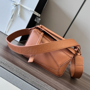 Celine Loewe Satin Cow Leather Puzzle Mini Handbag - Brown 21775