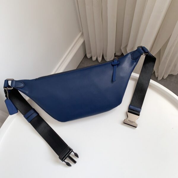 Coach C Family Men Sports Waist Bag - Blue 77026 - Image 5