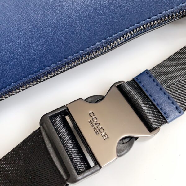 Coach C Family Men Sports Waist Bag - Blue 77026 - Image 2
