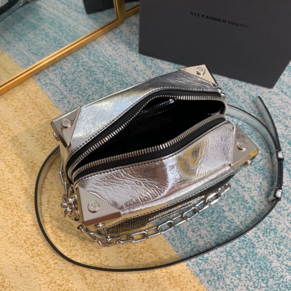 Alexander Wang Box Bag - Silver 89692 - Image 4