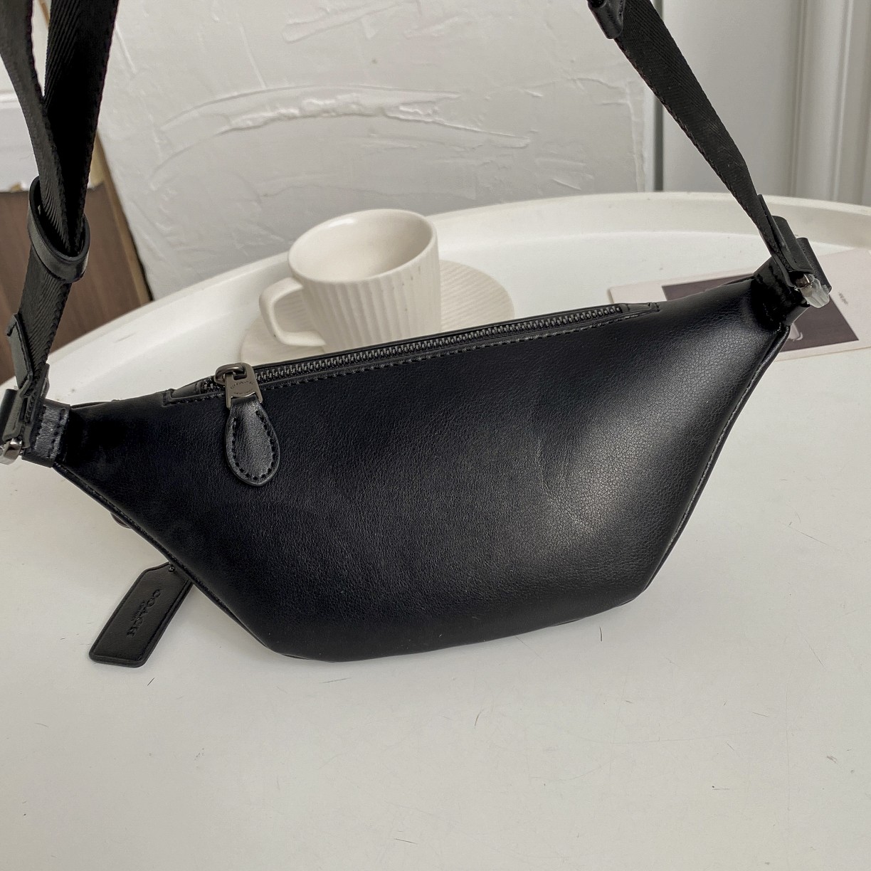 Coach Mini Waist Bag - Black 39985 - Image 4