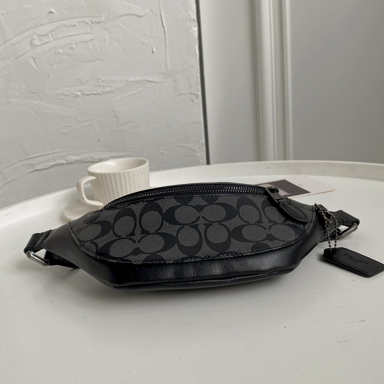 Coach Mini Waist Bag - Black 39985 - Image 5