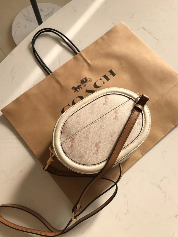 Coach Outlet Women's Bag Carriage Pattern Camera Bag - Cream 57620 - Image 3