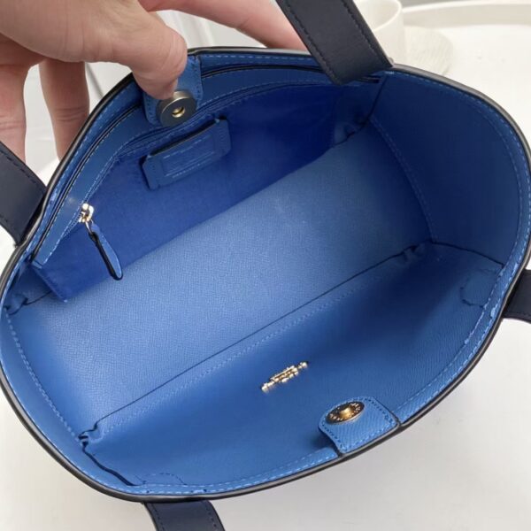 Coach Bags Coach Tote With Horse And Carriage Dot Print Purse - Blue 82492 - Image 3