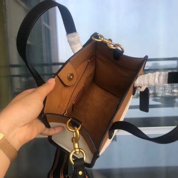 Coach Mini Pebbled Cowhide Tote Bag 15156 - Image 2