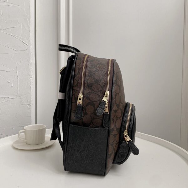 Coach Court Medium Women's Backpack - Black 48448 - Image 4