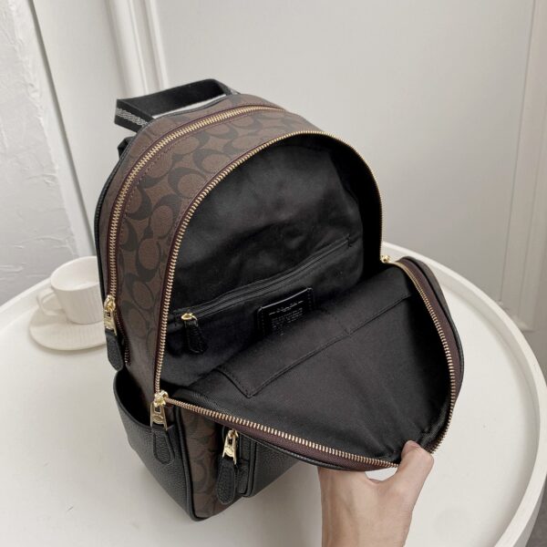 Coach Court Medium Women's Backpack - Black 48448 - Image 2