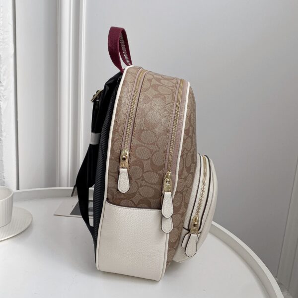 Coach Court Medium Women's Backpack - White 10130 - Image 5