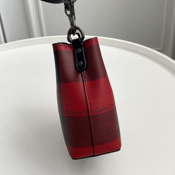 Coach New Mini Bucket Bag - Red 52147 - Image 5