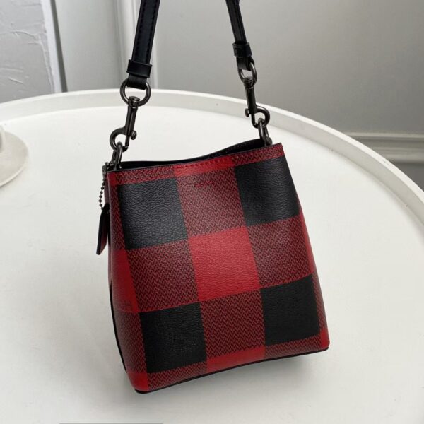 Coach New Mini Bucket Bag - Red 52147 - Image 4
