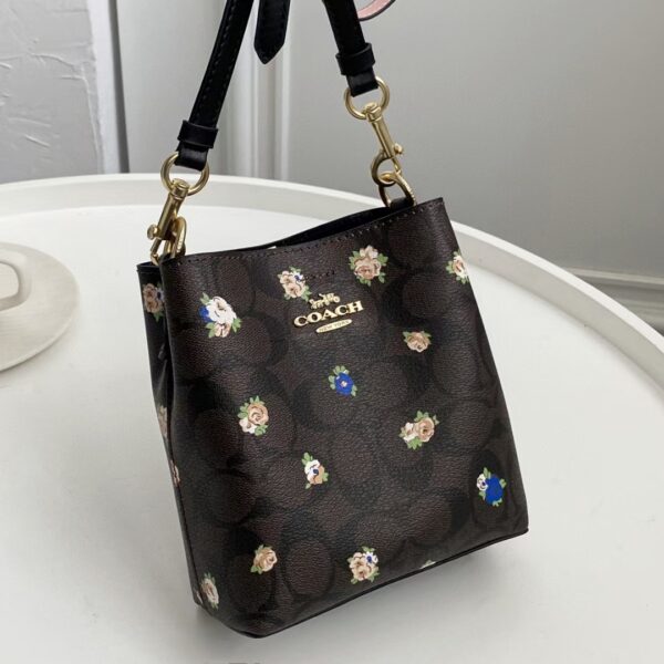 Coach New Mini Bucket Bag - Black 28906 - Image 4