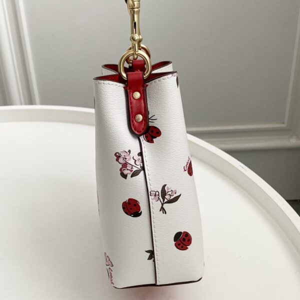Coach New Mini Bucket Bag - White 87462 - Image 5