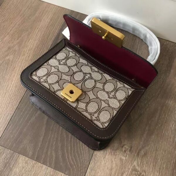 Coach Alie Series Small Handbag - Chocolate Brown 98541 - Image 3