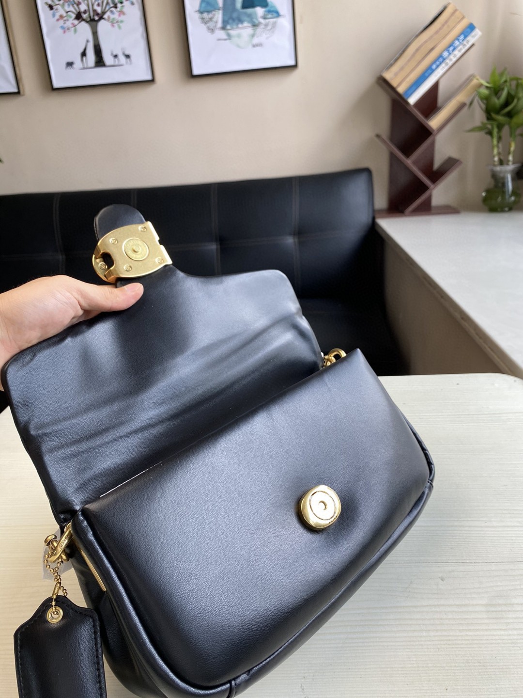 Coach Mini Pillow Fat Dionysian Cross-body Bag - Black 98390 - Image 4
