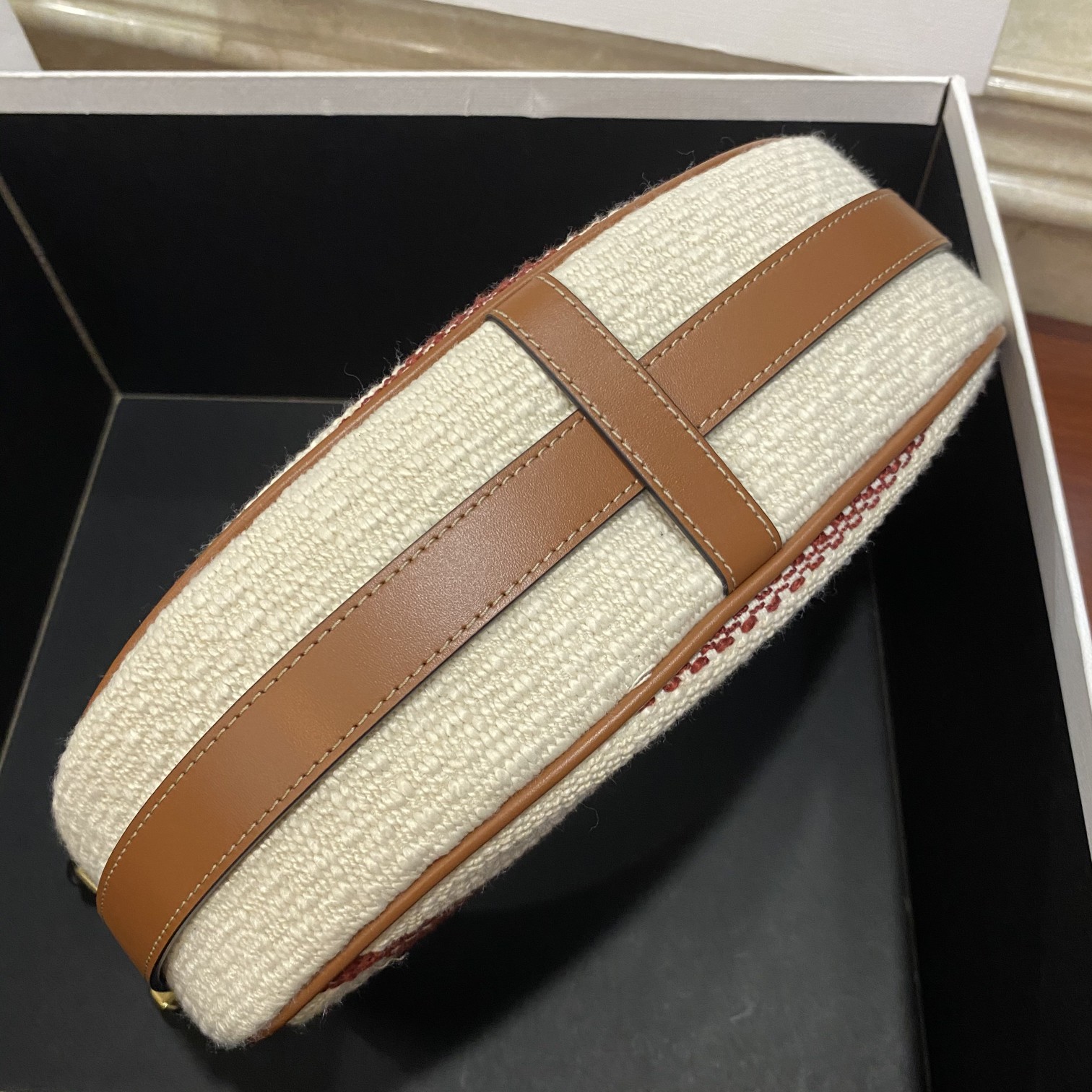 Celine Towel Armpit Crescent Bag - Brown 70323 - Image 4